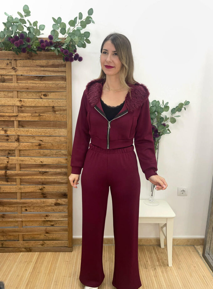 Conjunto pelo burdeos