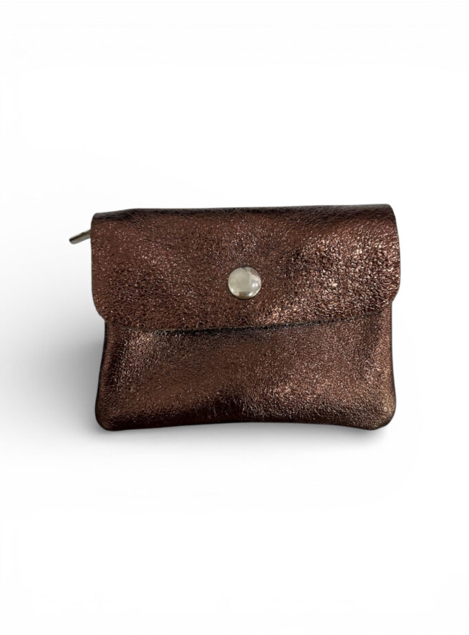 Monedero piel chocolate