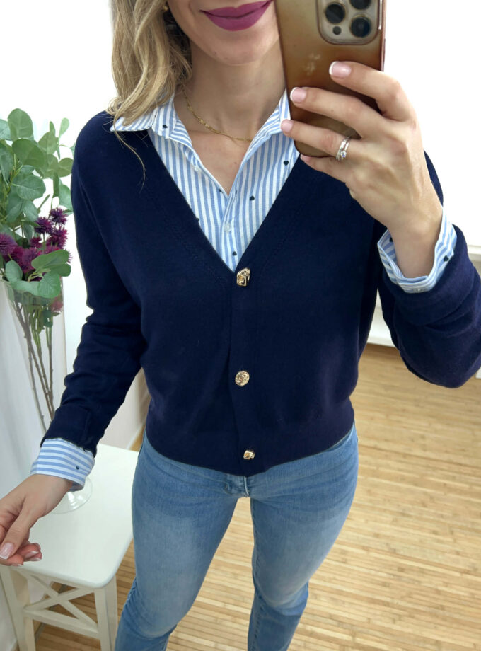 Rebeca botones marino