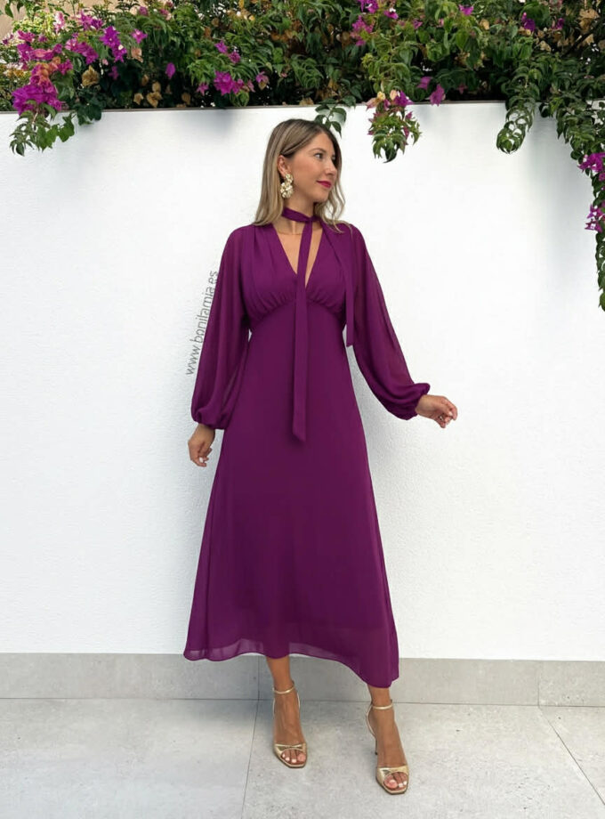 Vestido Diana buganvilla