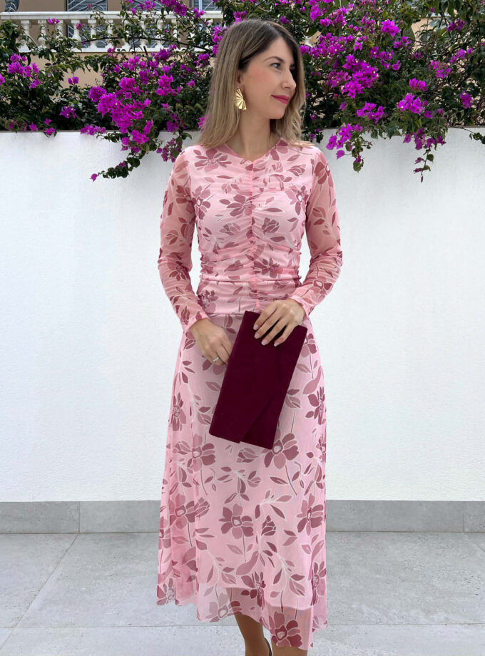 Vestido Floral rosa