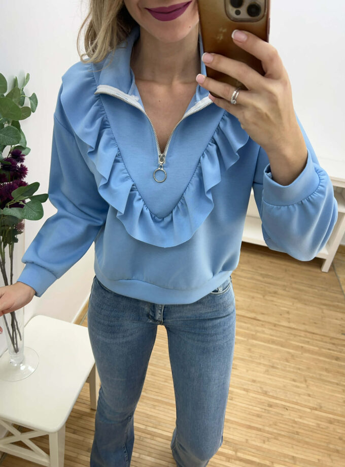 Sudadera volantillo + colores