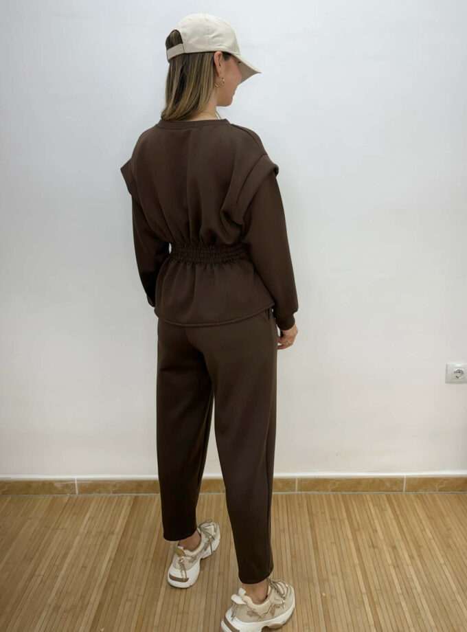 Chándal peplum chocolate