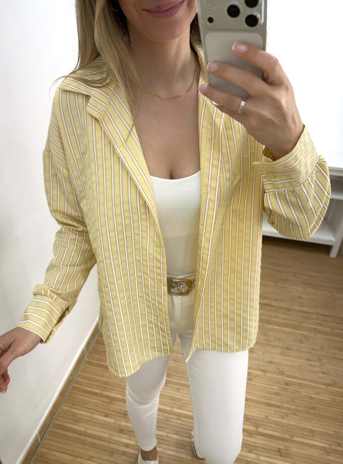 Camisa rayas amarilla