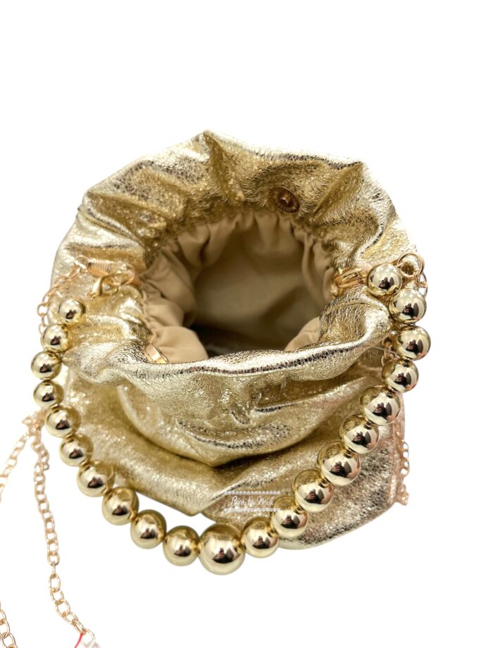 Bombonera brillo oro