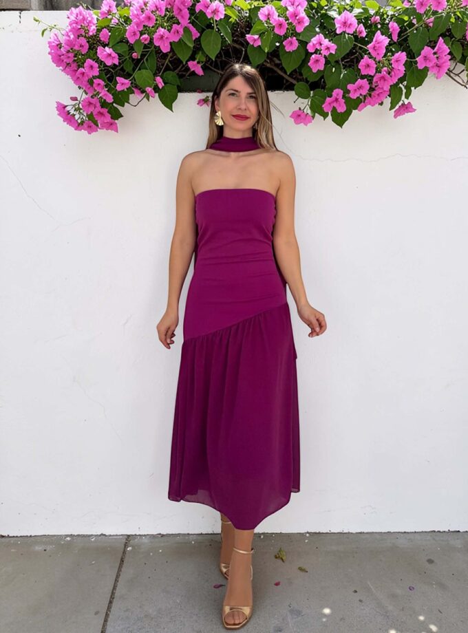 Vestido Dama buganvilla