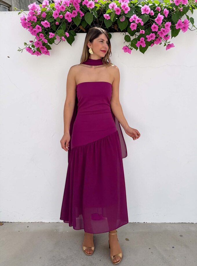 Vestido Dama buganvilla