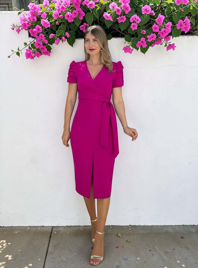 Vestido Ainhoa buganvilla