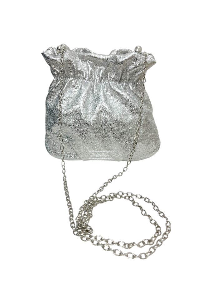 Bombonera brillo plata