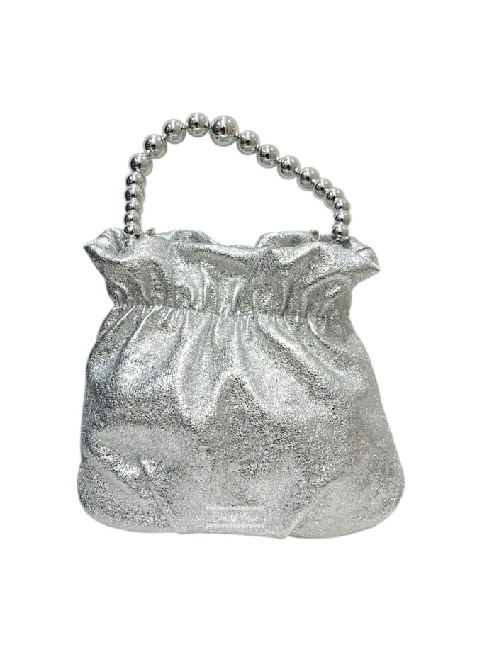 Bombonera brillo plata