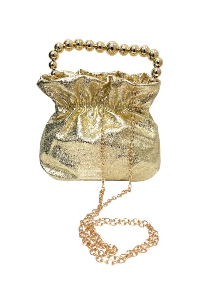 Bombonera brillo oro