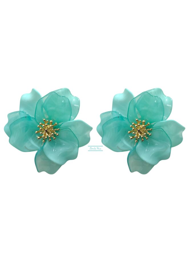 Pendientes Magnolia agua