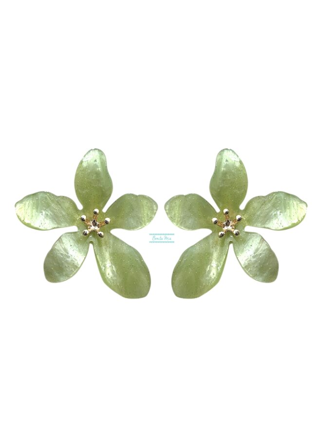 Pendientes Petalya verde
