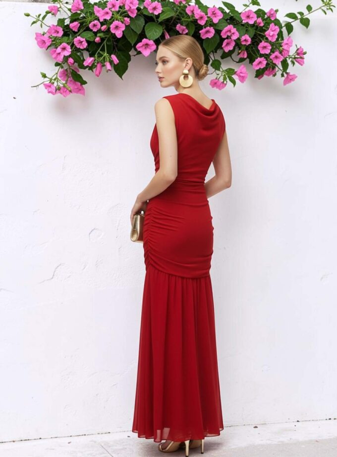 Vestido clavel rojo