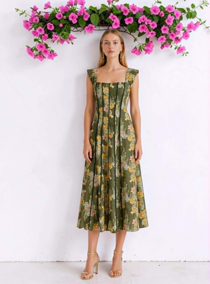 Vestido Olivia verde