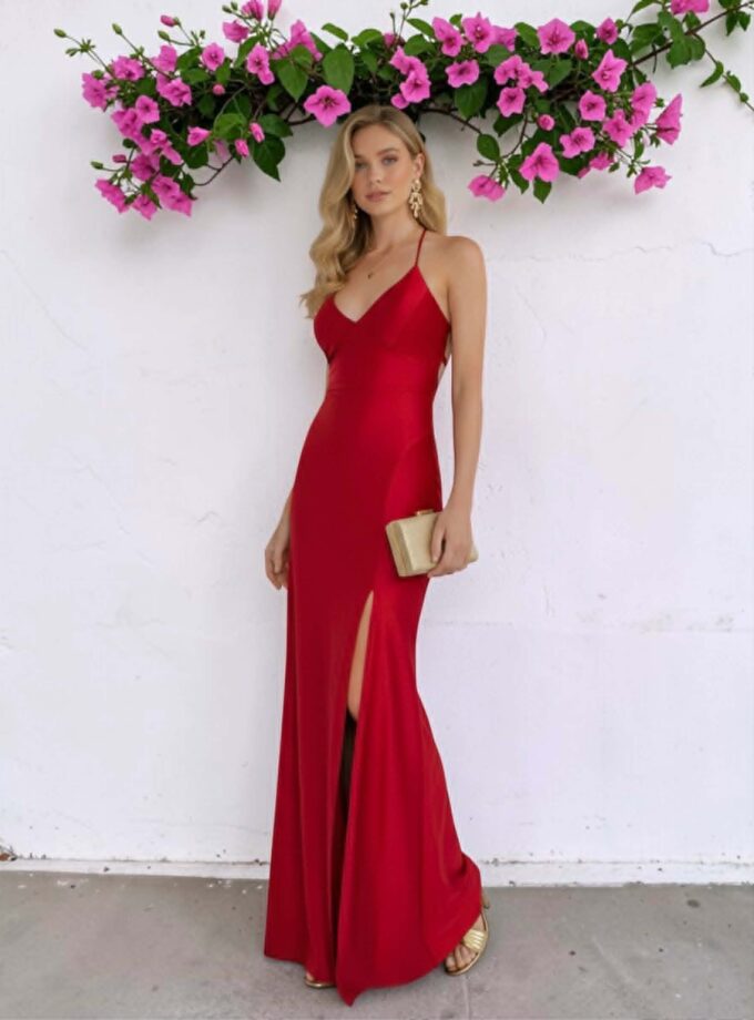 Vestido Sirena rojo