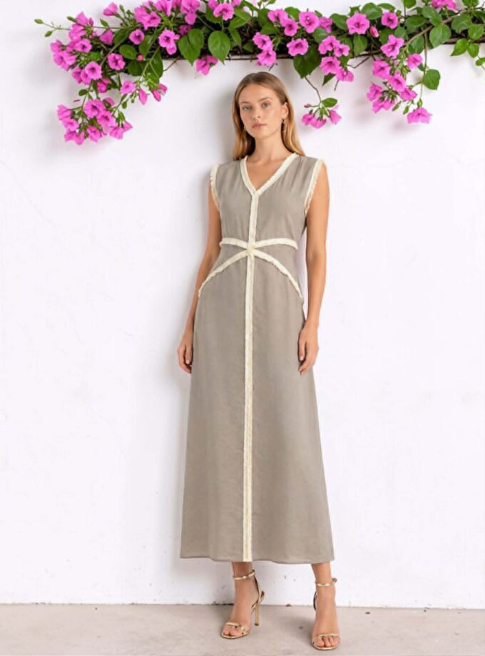 Vestido Vejer taupe