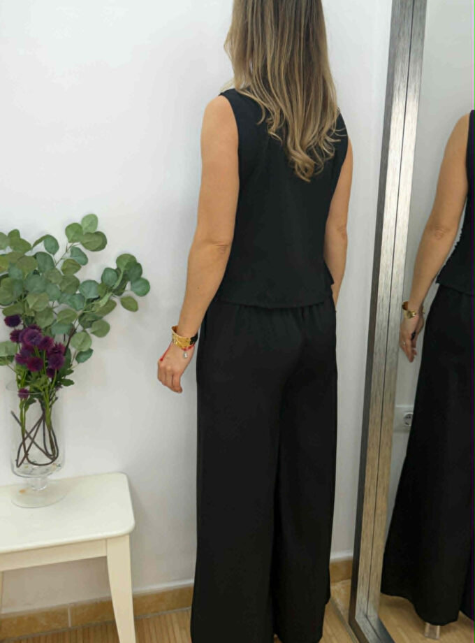 Conjunto Guipur negro