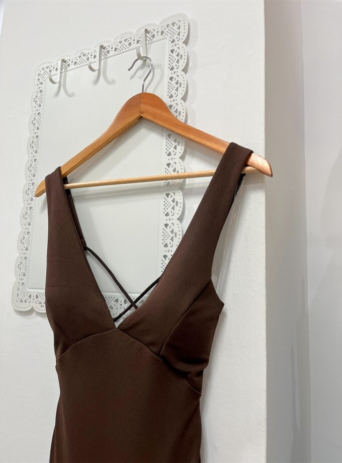 Vestido Sevilla chocolate
