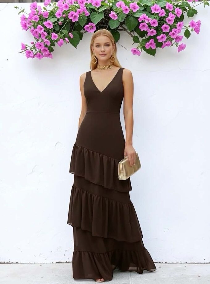 Vestido Sevilla chocolate