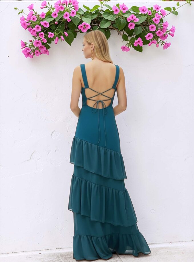 Vestido Sevilla petróleo