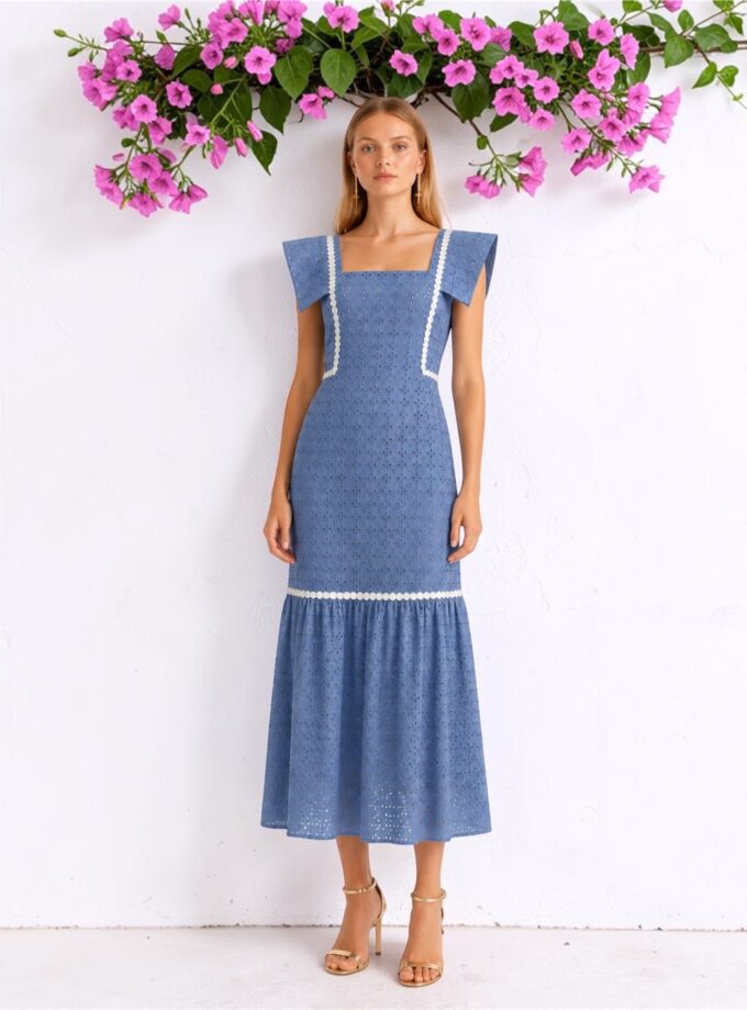 Vestido Jimena celeste