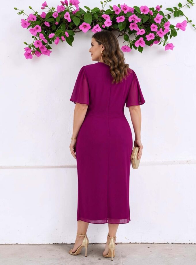 Vestido Ágata buganvilla