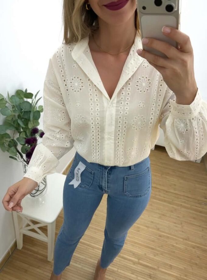 Camisa Menorca marfil