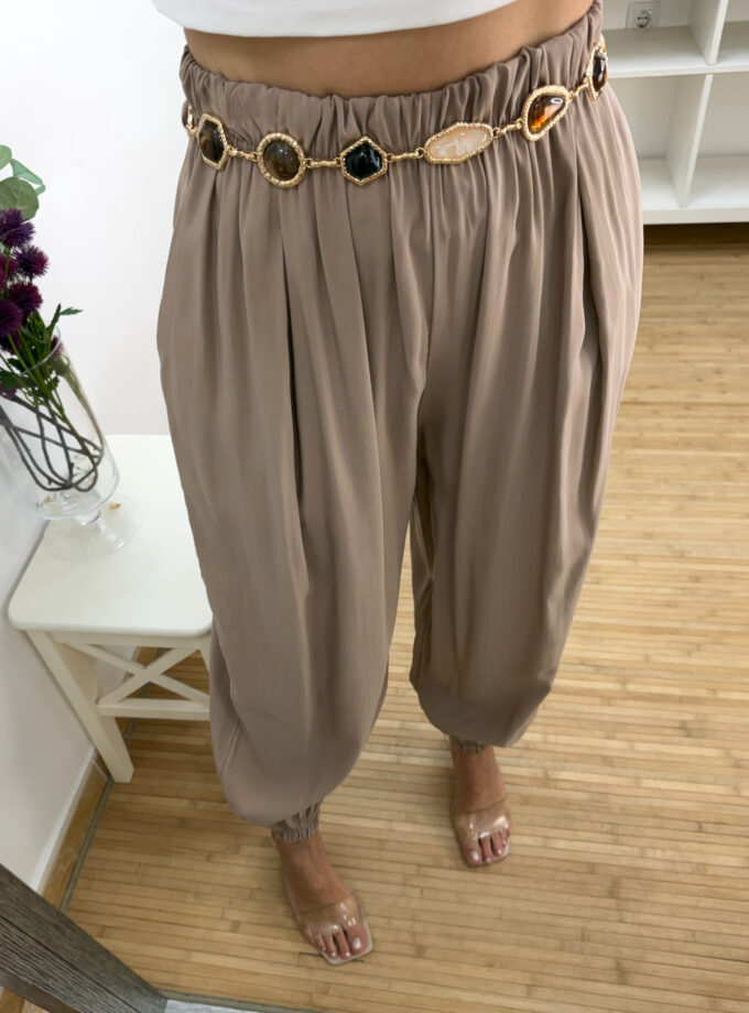Pantalón puño camel