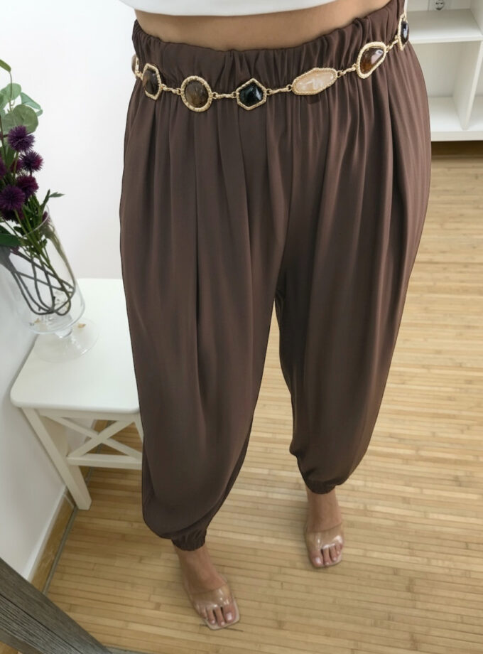 Pantalón puño chocolate
