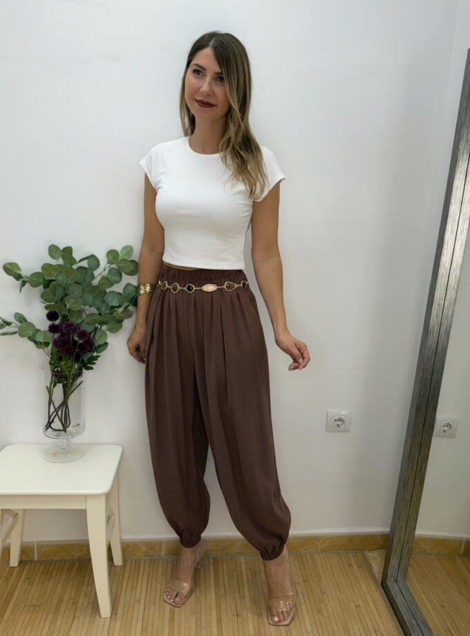 Pantalón puño chocolate