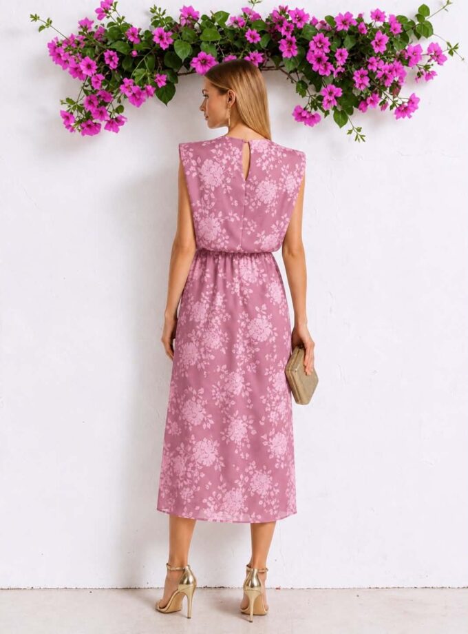 Vestido Hibisco rosa