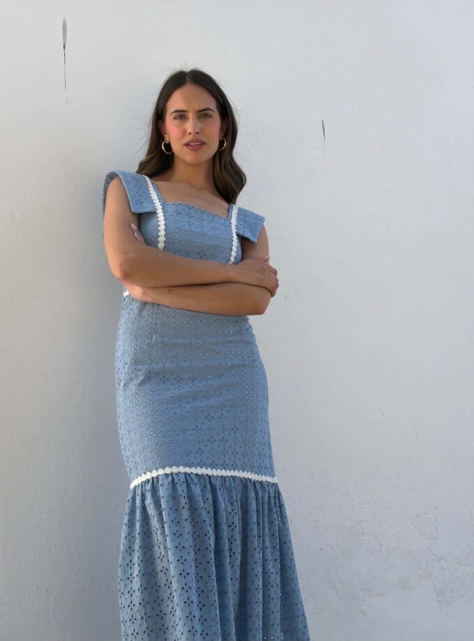 Vestido Jimena celeste