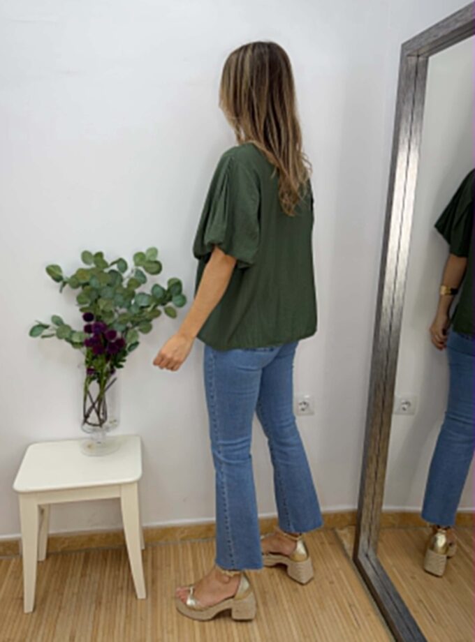 Blusa farol verde