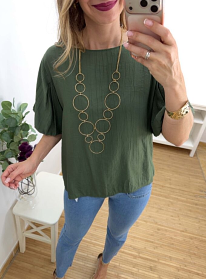 Blusa farol verde