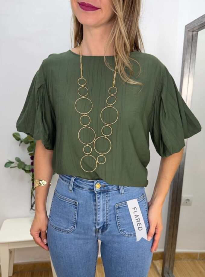 Blusa farol verde