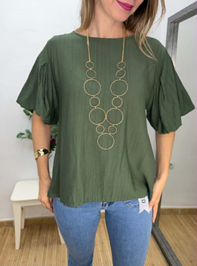 Blusa farol verde