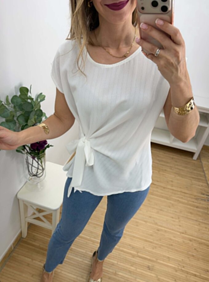 Blusa lazada blanca