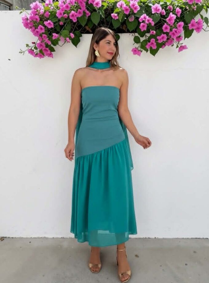 Vestido Dama turquesa