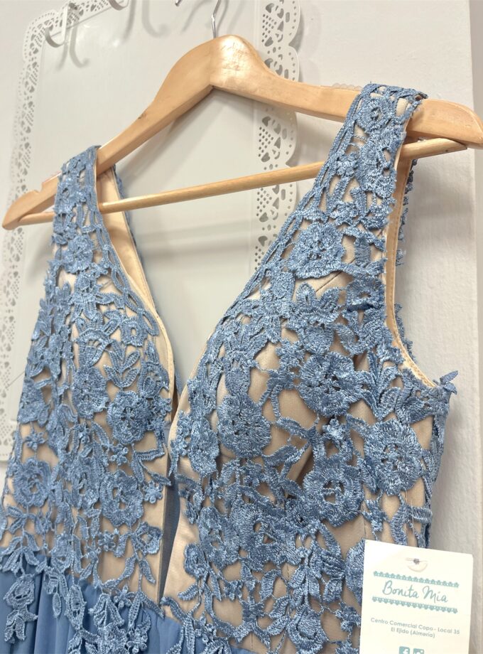 Vestido Grecia celeste
