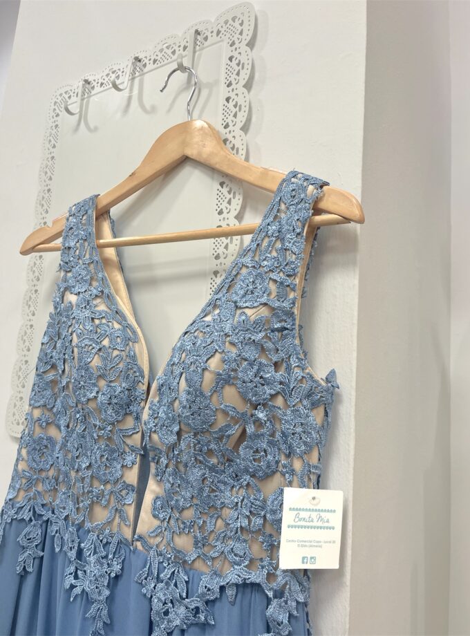 Vestido Grecia celeste
