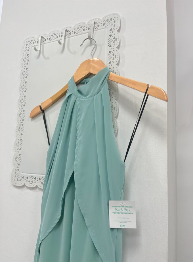 Vestido Halter menta