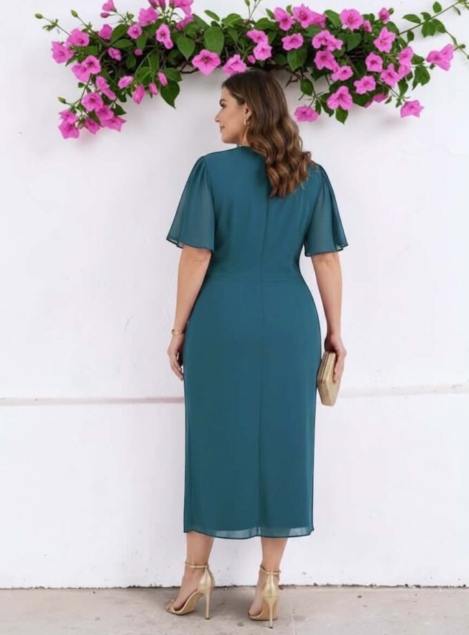 Vestido Ágata petróleo