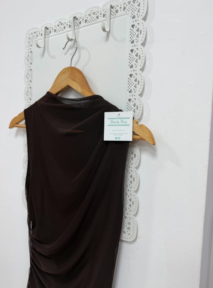 Vestido tul chocolate