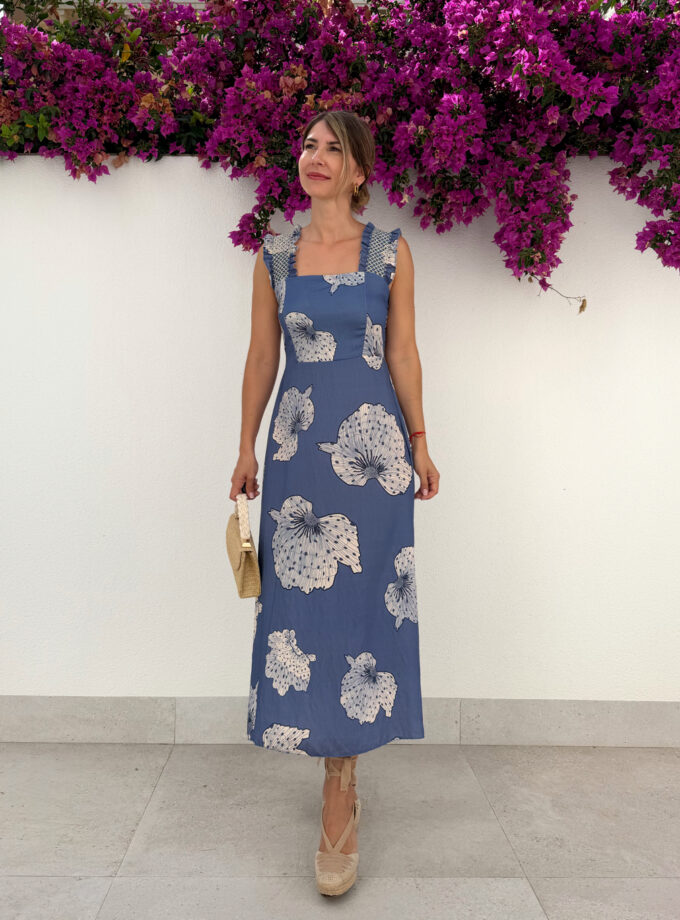 Vestido amapola azul