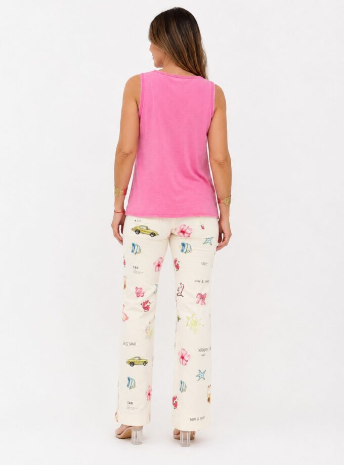 Camiseta tirantes fucsia