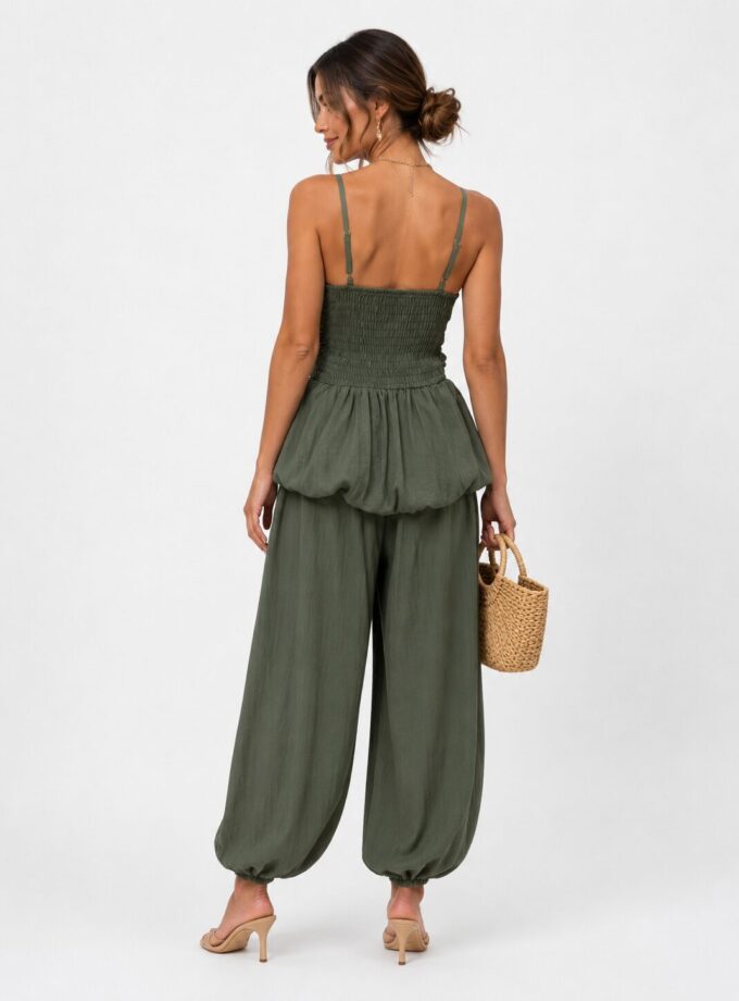 Conjunto bombacho verde