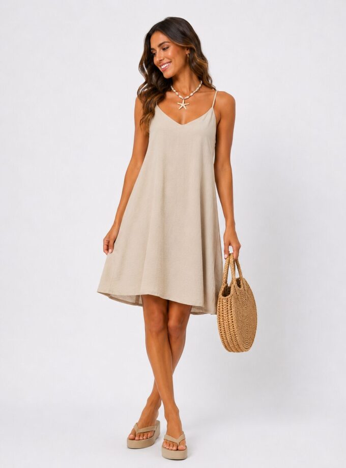 Vestido Mallorca beige