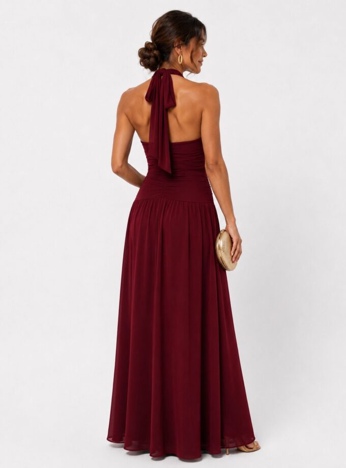Vestido Katy burdeos