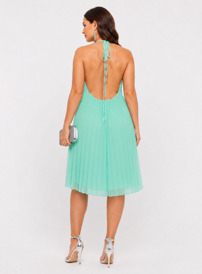 Vestido plisado agua